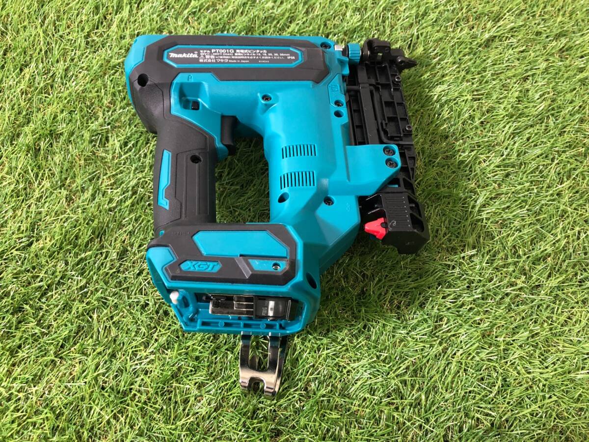 中古品 電動工具 マキタ Makita 充電式ピンタッカ 40Vmax PT001GZK 青 木工 木材加工. ITOJNH8F37QI_画像10