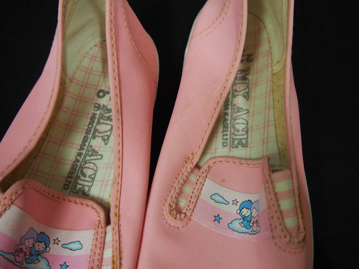 ●未使用 倉庫保存 レトロ ファンシー ＭＹ ＡＣＥ 広島化成 当時もの シューズ 靴 22㎝  の画像3