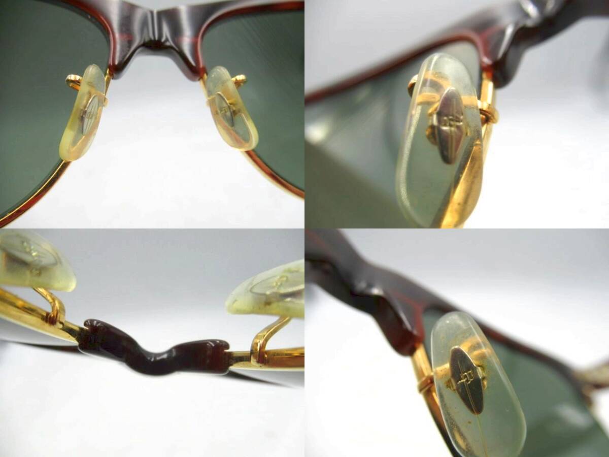 ▲▲中古品 レイバン RAY-BAN ウェイファーラーマックス WAYFARER MAX サングラス B＆L 黒系レンズ 本体ダークブラウン×ゴールド USED▲▲_画像5