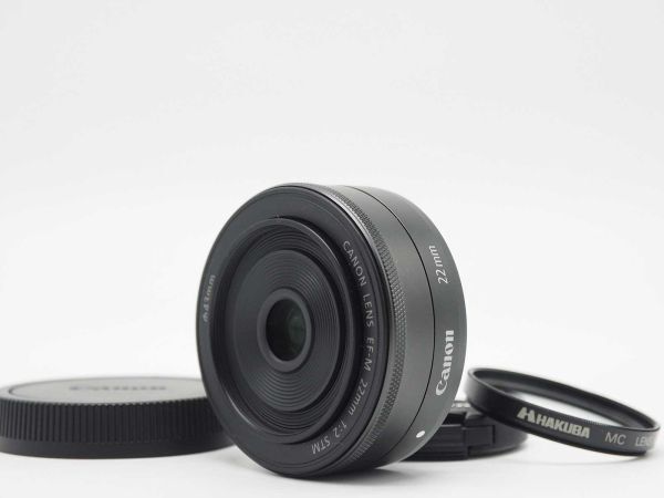 キャノン Canon EF-M 22mm f/2 STM Lens for EOS M EF-M Mount [新品同様] #Z1392A_画像1