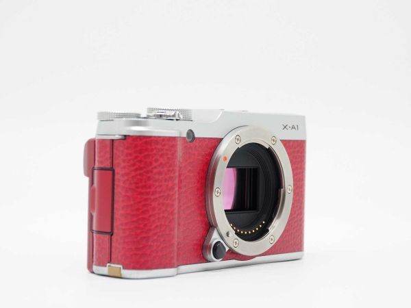 富士フィルム Fujifilm X-A1 16.3MP Digital Camera Body Red [美品] #Z1406A_画像4