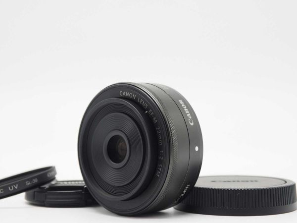 キャノン Canon EF-M 22mm f/2 STM Lens for EOS M EF-M Mount [新品同様] #Z1424A_画像1