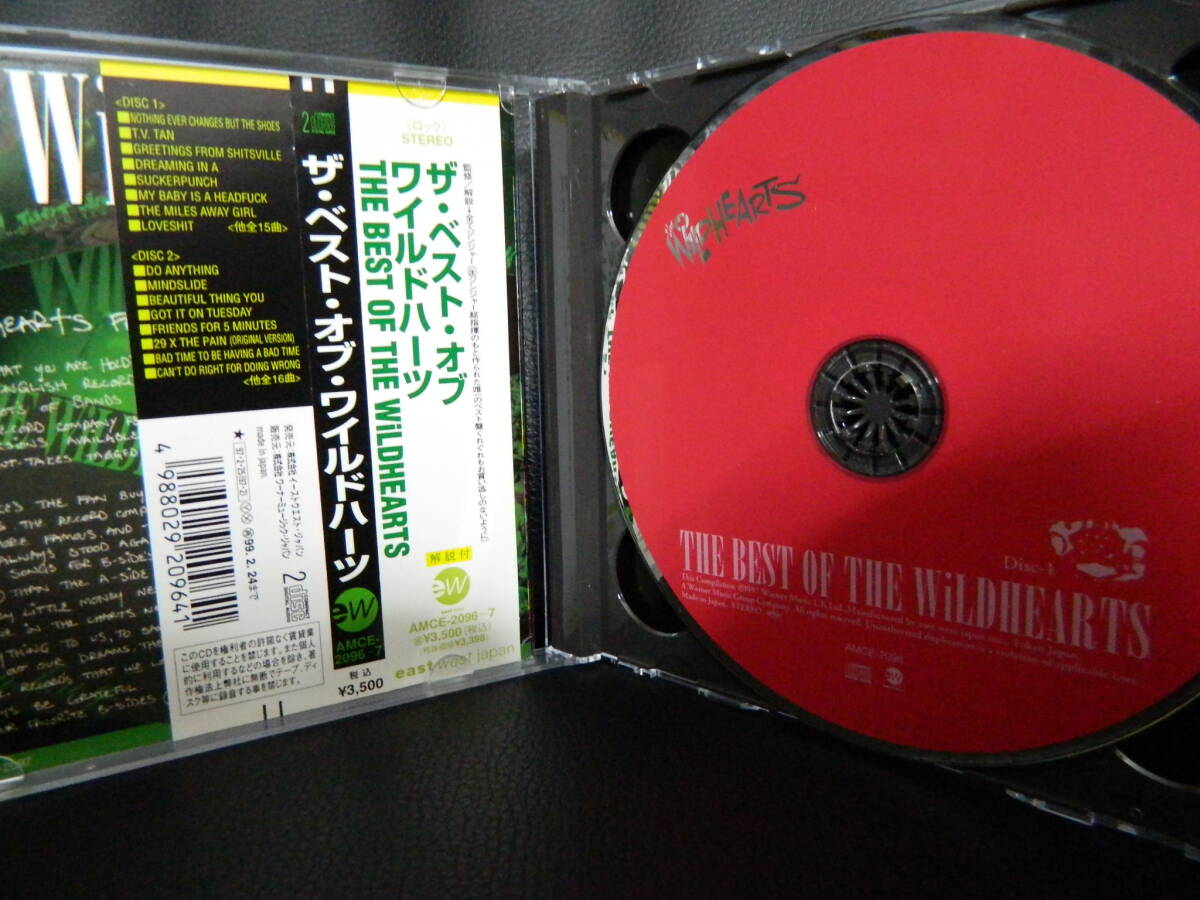 (3)　 WiLDHEARTS / THE BEST OF THE WiLDHEARTS　　日本盤　 　２枚組　 ジャケ、日本語解説 経年の汚れあり_画像2