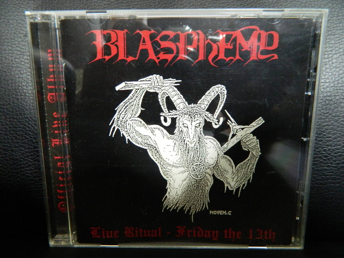 (14) Blaspheme / Live Ritual ~ зарубежная запись jacket царапина, загрязнения есть 