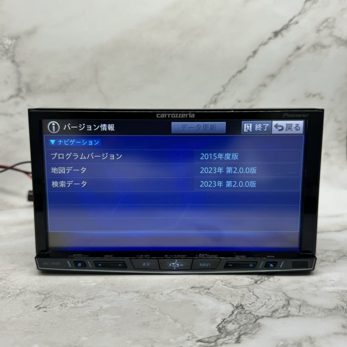 送料無料！SSD搭載新品タッチパネル最新2023年地図第2.0.0版オービス2023年第2版carrozzeria AVIC-ZH0099フルセグBluetooth Zh09 HDMI の画像2