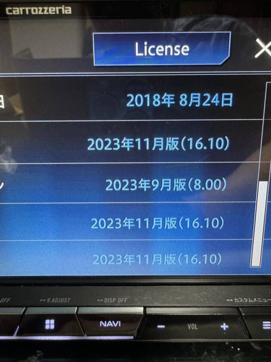 （送料無料）K 最新2023年11月版TV視聴可OK 一般化済 AVIC-BZ500Ⅲ最新地図2023年AVIC-CZ700廉価タイプBluetoothワンセグDVDCD SDの画像2