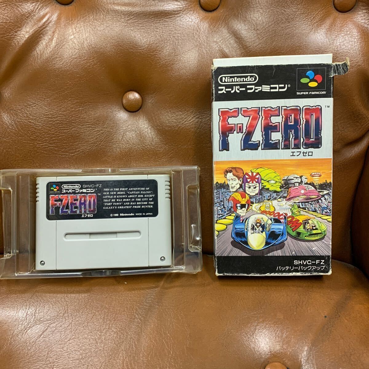 ジャンク 希少 Ｆ−ＺＥＲＯ （エフゼロ） 当時物 中古 レトロ ゲーム 任天堂 Nintendo SFC カセット F-ZERO スーパーファミコン の画像1