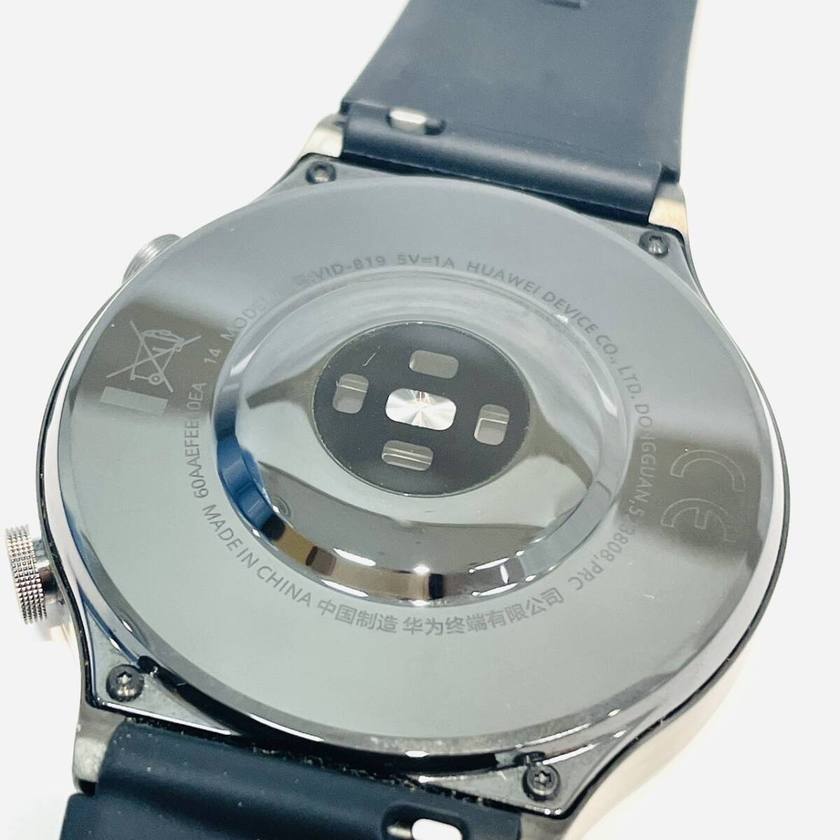 【B14720KM】現在稼働品 HUAWEI WATCH GT 2 Pro ファーウェイ スマートウォッチ VID-B19 黒 ナイトブラック 箱有 充電器付 腕時計 _画像4