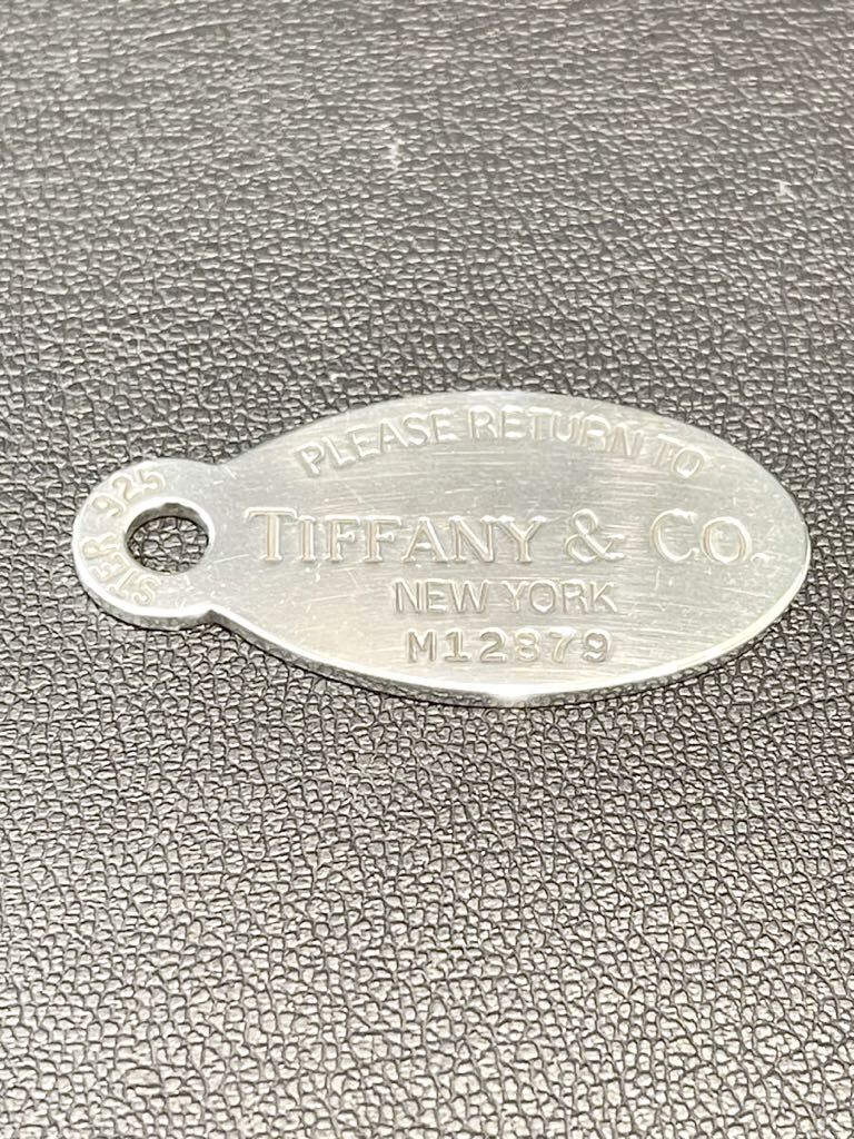 【B14365CK】 美品 Tiffany&co リターントゥ ティファニー オーバル タグ ネックレス ペンダント Sv925 スターリング シルバー_画像1