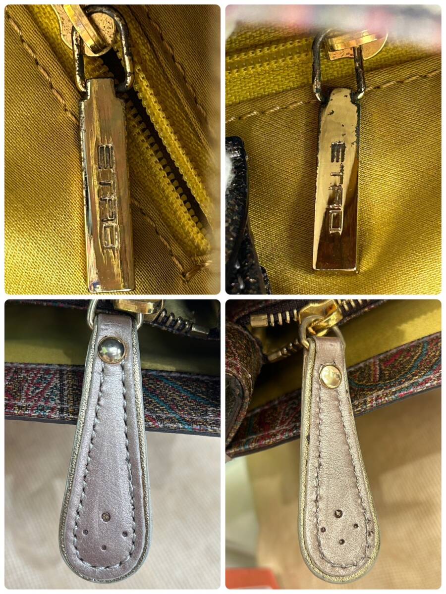 [D2925SS]ETRO Etro shoulder bag long wallet total 2 point set Milano milano Italy made brand sack attaching lady's men's 