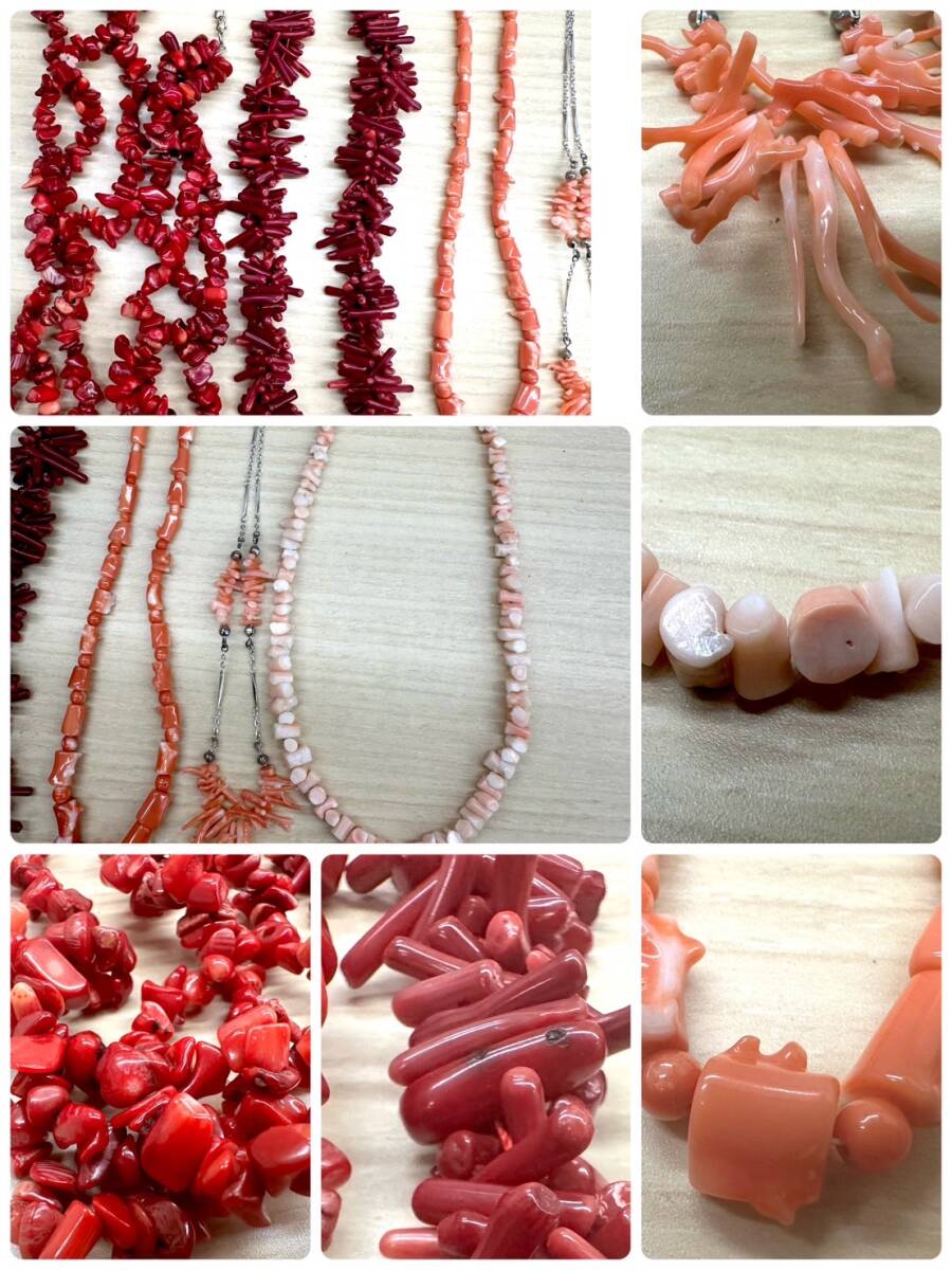 [E2274~2360AM].... style coral style necklace loose white ... red coral . summarize 