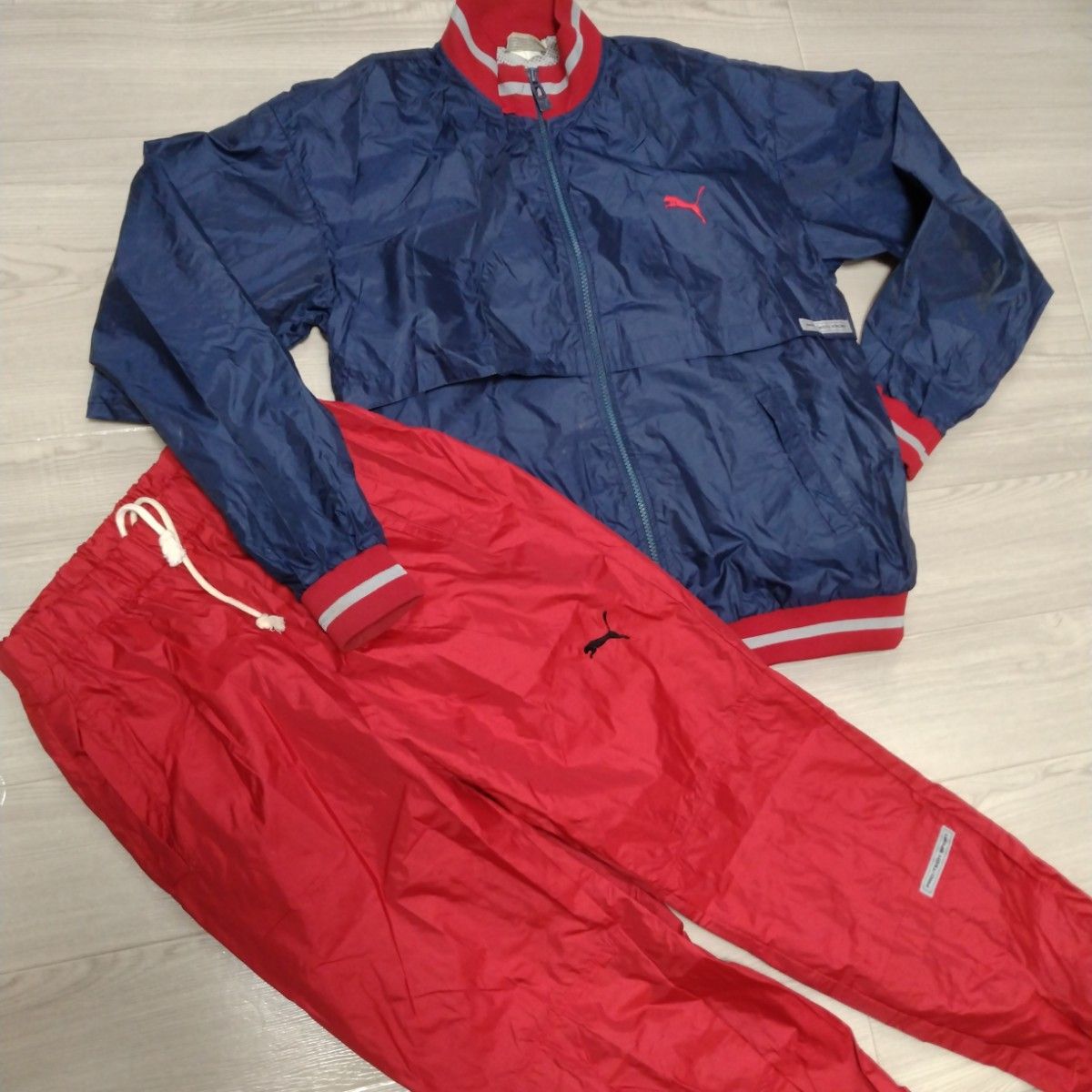 80s 90s プーマ PUMA上下 ウインドブレーカー ナイロン 裏アルミ 80s 90s プーマ PUMA上下 ウインドブレーカー ナイロン 裏アルミ