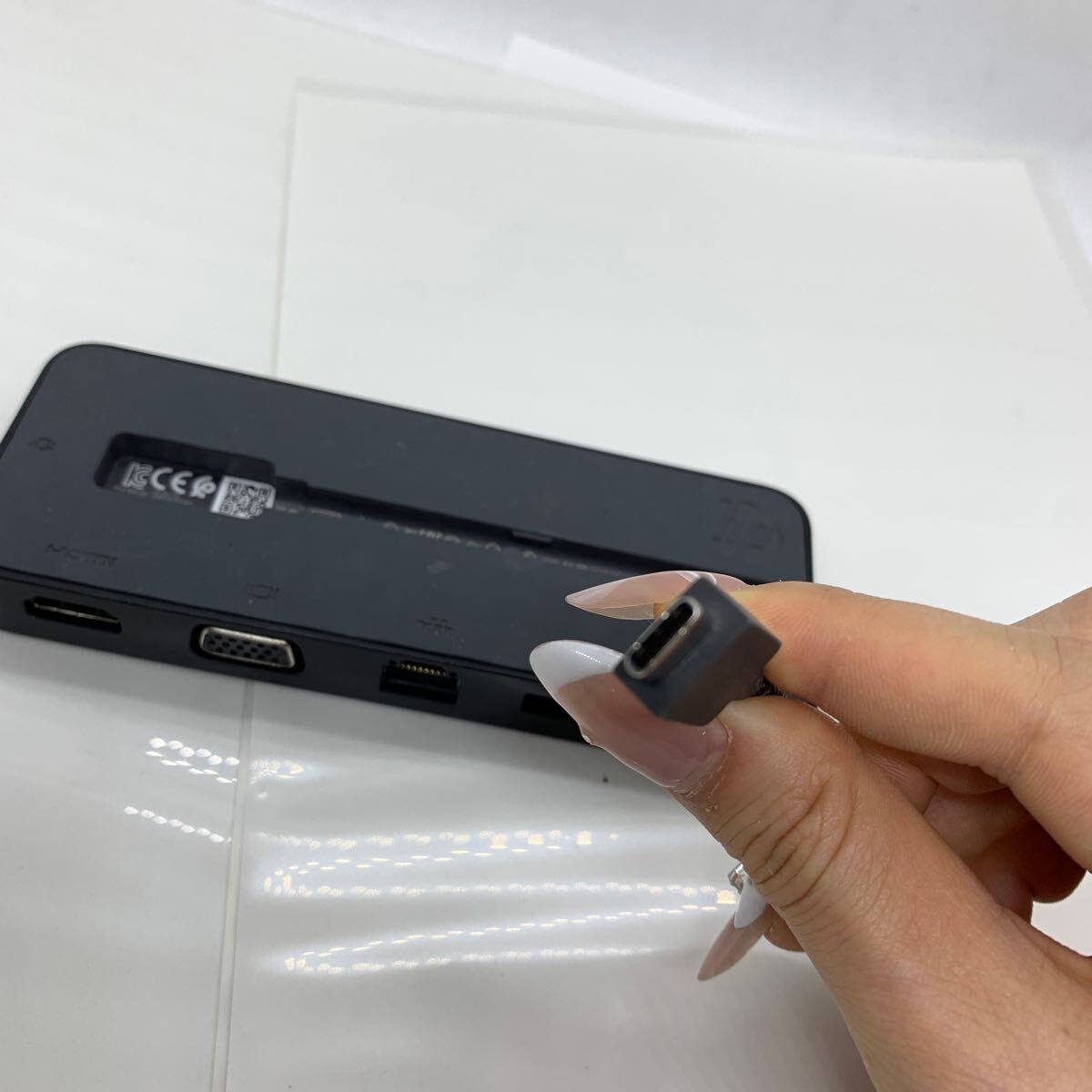 （513-2）HP USB-C Mini Dock 純正品 マルチハブ HSA-Q001PR_画像8