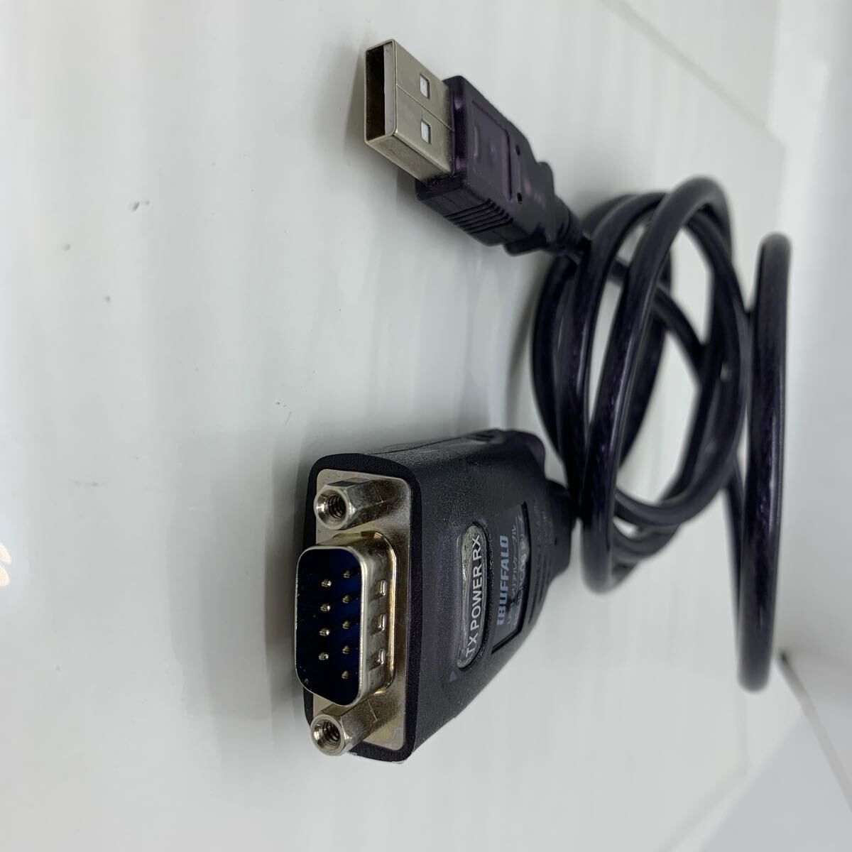 （513-12）ELECOM　USB to SerialCable シリアル変換ケーブル 0.5m UC-SGT ジャンク扱い_画像5