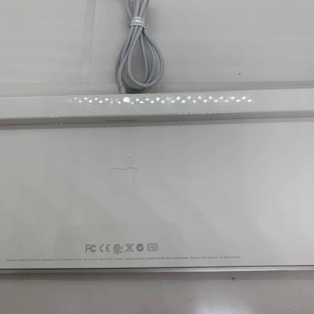 （517-12）【動作OK】中古 Apple アップル 純正 A1243 日本語 キーボード　_画像7