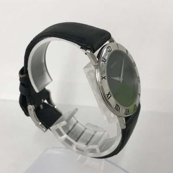 H204-CH4-596* GUCCI Gucci наручные часы 3000M мужской кварц неподвижный черный циферблат раунд 