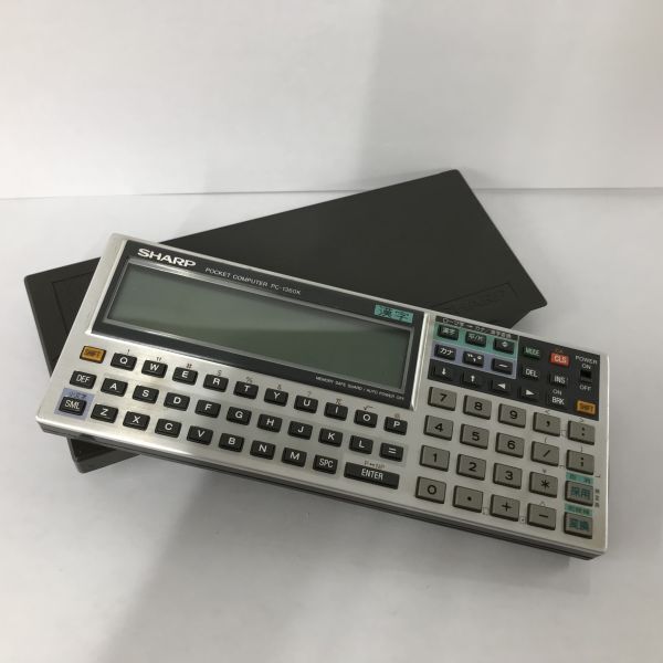 J253-CH3-889◎ SHARP シャープ POCKET COMPUTER ポケットコンピューター PC-1360K ポケコン 漢字入力 計算 昭和レトロ_画像1