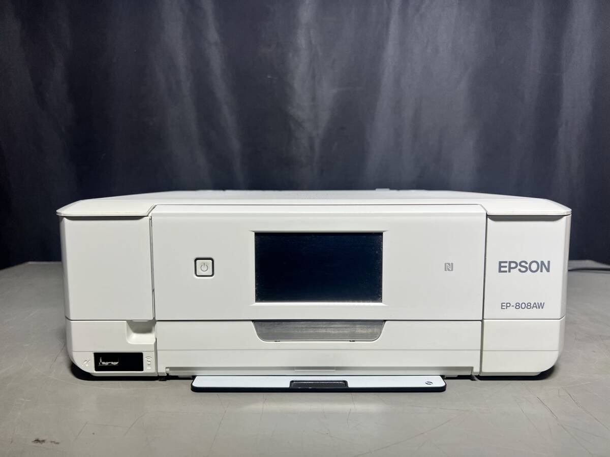 EPSON EP-808AW カラリオプリンター インクジェット プリンター エプソン 家電 中古 ジャンク扱いの画像1