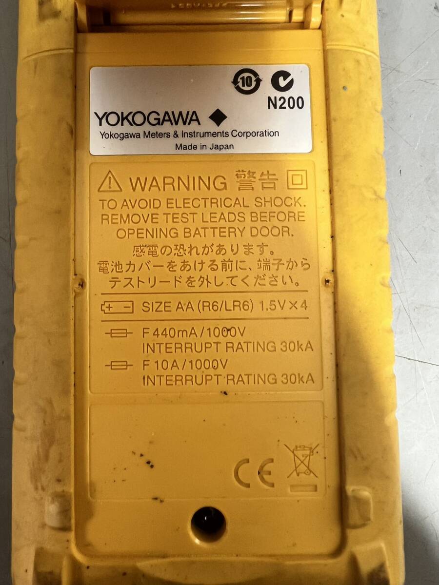 横河電機 YOKOGAWA ディジタルマルチメータ DMM TY710 テスター デジタルマルチメーター 通電確認済み 現状_画像5