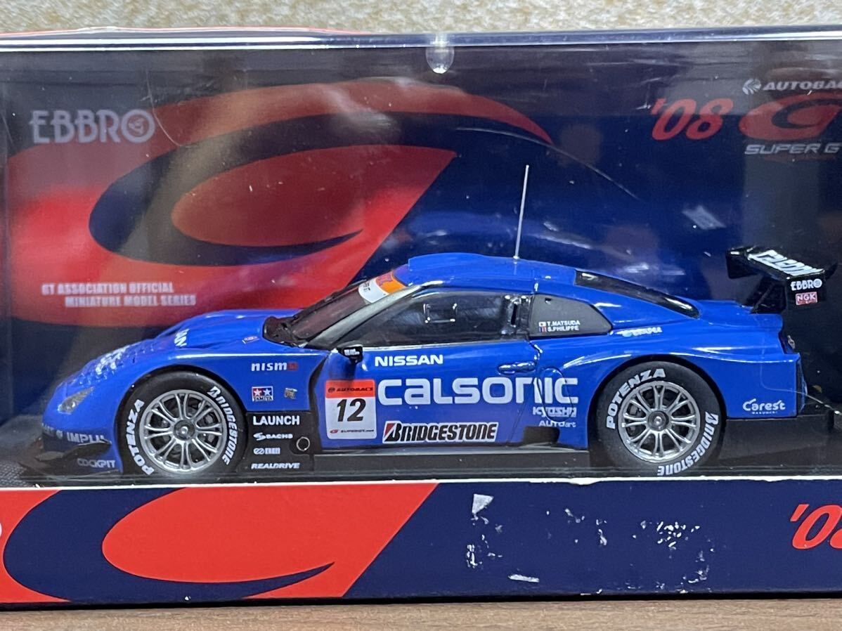 絶版品　未使用品 少々難有りEBBRO 1/43 CALSONIC IMPUL GT-R SUPER GT500 2008 #12 (ブルー) 「SUPER GT」 [44045]_画像9