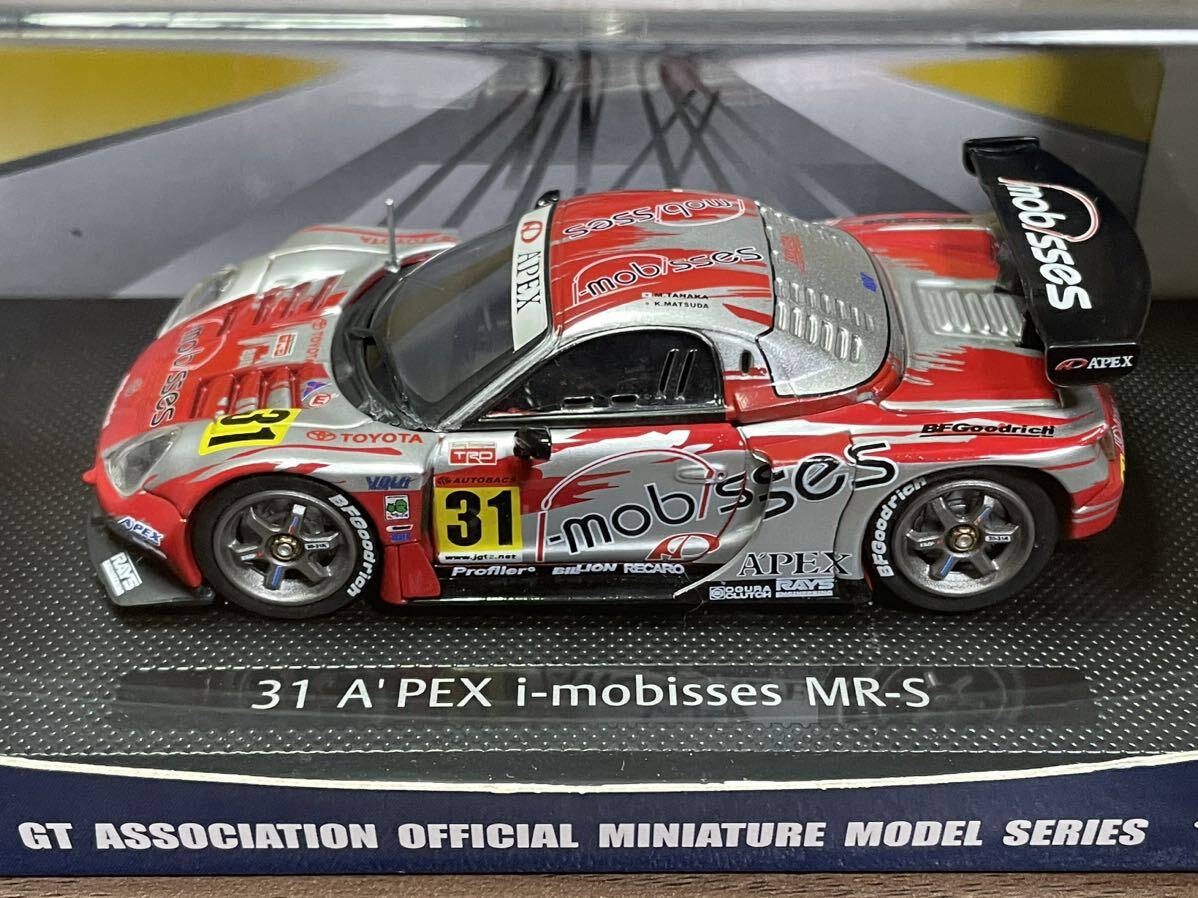 絶版品　未使用品 EBBRO 1/43 A-PEX i-mobisses トヨタ MR-S スーパーGT GT300 2004 No.31 田中実＆松田晃司_画像4