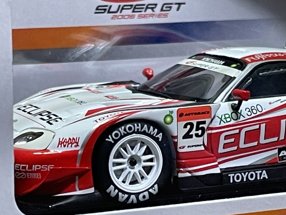 絶版品　未使用品 EBBRO 1/43 ECLIPSE ADVAN SUPRA SuperGT’06 #25 (ホワイト×レッド) [43767]_画像6