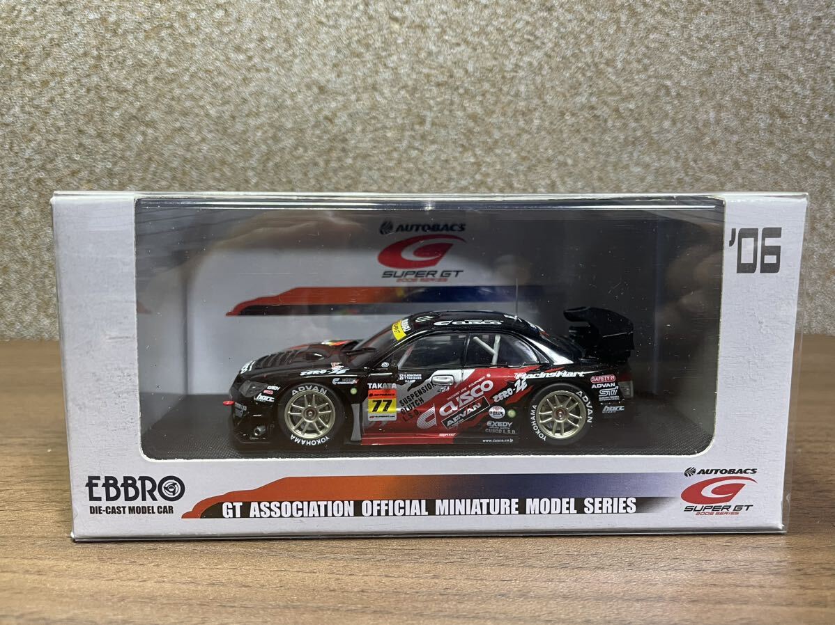 絶版品　未使用品 EBBRO 1/43 CUSCO SUBARU ADVAN IMPREZA SUPER GT300 TAKATA #77「オートバックス SUPER GT 2006シリーズ」 _画像1