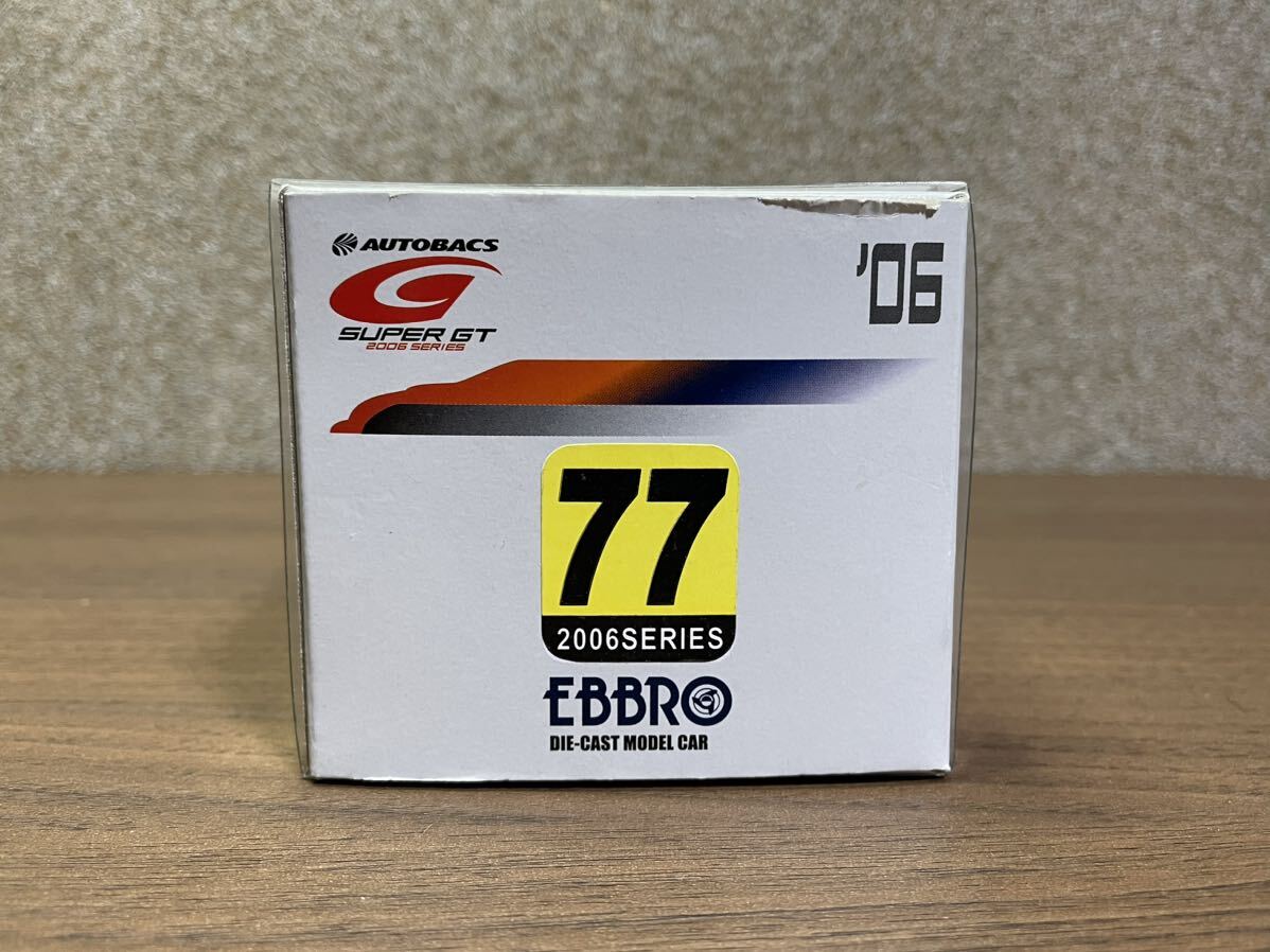 絶版品　未使用品 EBBRO 1/43 CUSCO SUBARU ADVAN IMPREZA SUPER GT300 TAKATA #77「オートバックス SUPER GT 2006シリーズ」 _画像2