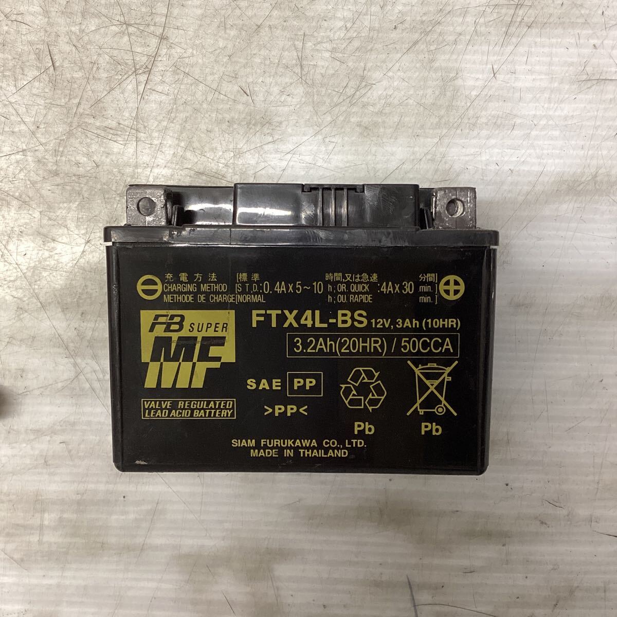 H61-1 battery for motorcycle FTX4L-BS YTX4L-BS used good goods tester .. measurement ending 