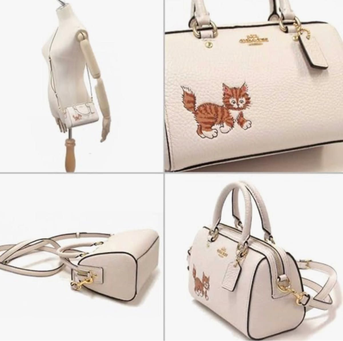 新品コーチ COACH ダンシング キトゥン プリント ショルダー 新品コーチ COACH ダンシング キトゥン プリント ショルダー