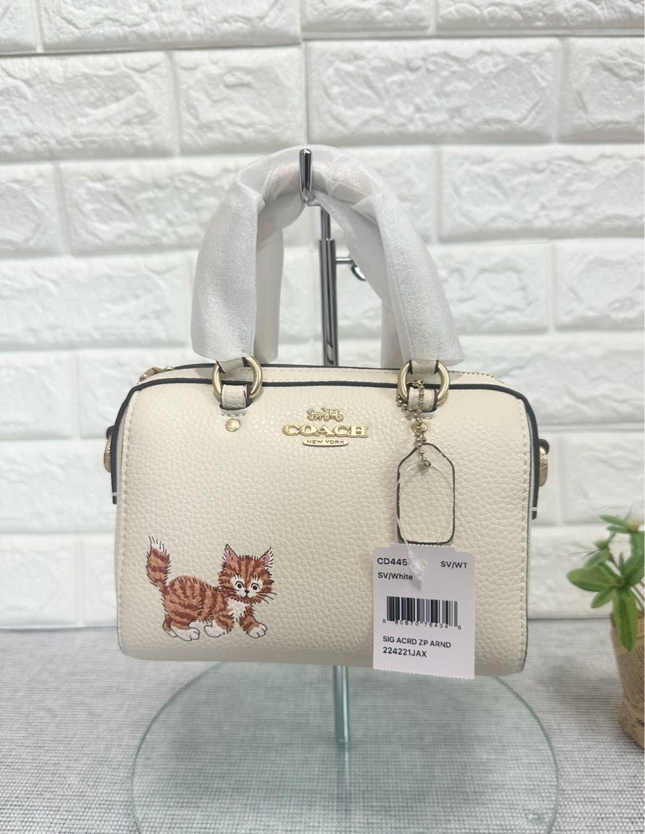 新品コーチ COACH ダンシング キトゥン プリント ショルダー 新品コーチ COACH ダンシング キトゥン プリント ショルダー