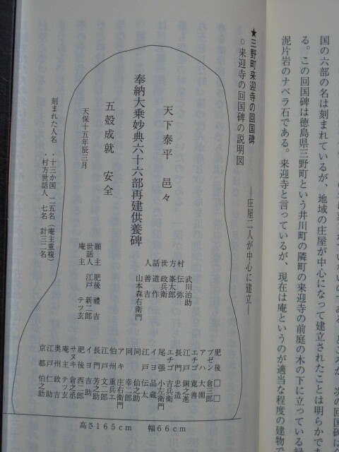 平成１４年 吉岡浅一 『 封建社会の風穴 六十六部の軌跡 』初版 徳島県 三好郡郷土史研究会編集発行 日本廻国碑 修行僧 四国八十八か所の画像10