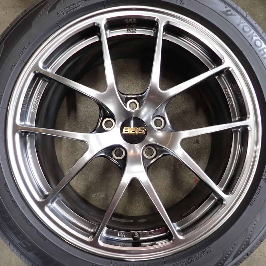 夏4本 会社宛 送料無料 235/50R18×8.5J ヨコハマ ブルーアース RV-03 2022年 BBS RI-A004 FORGED 鍛造 アルミ アルファード 特価 NO,C4787_画像2