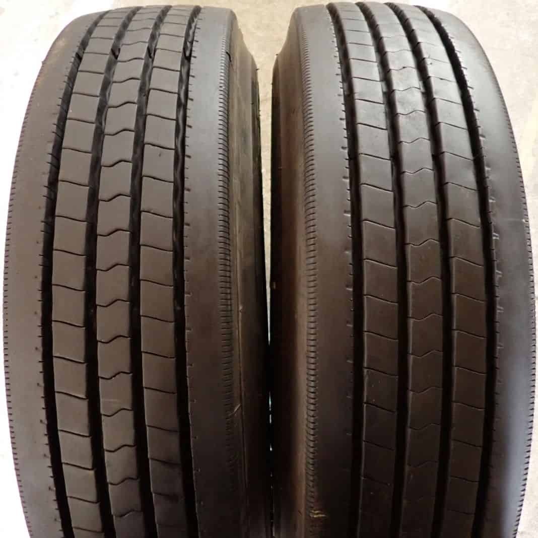 夏 4本SET 会社宛 送料無料 225/90R17.5 127/125 LT ダンロップ DECTES SP122 地山 深溝 4t車 中型トラック各種 舗装路 リブ NO,E9565_画像2