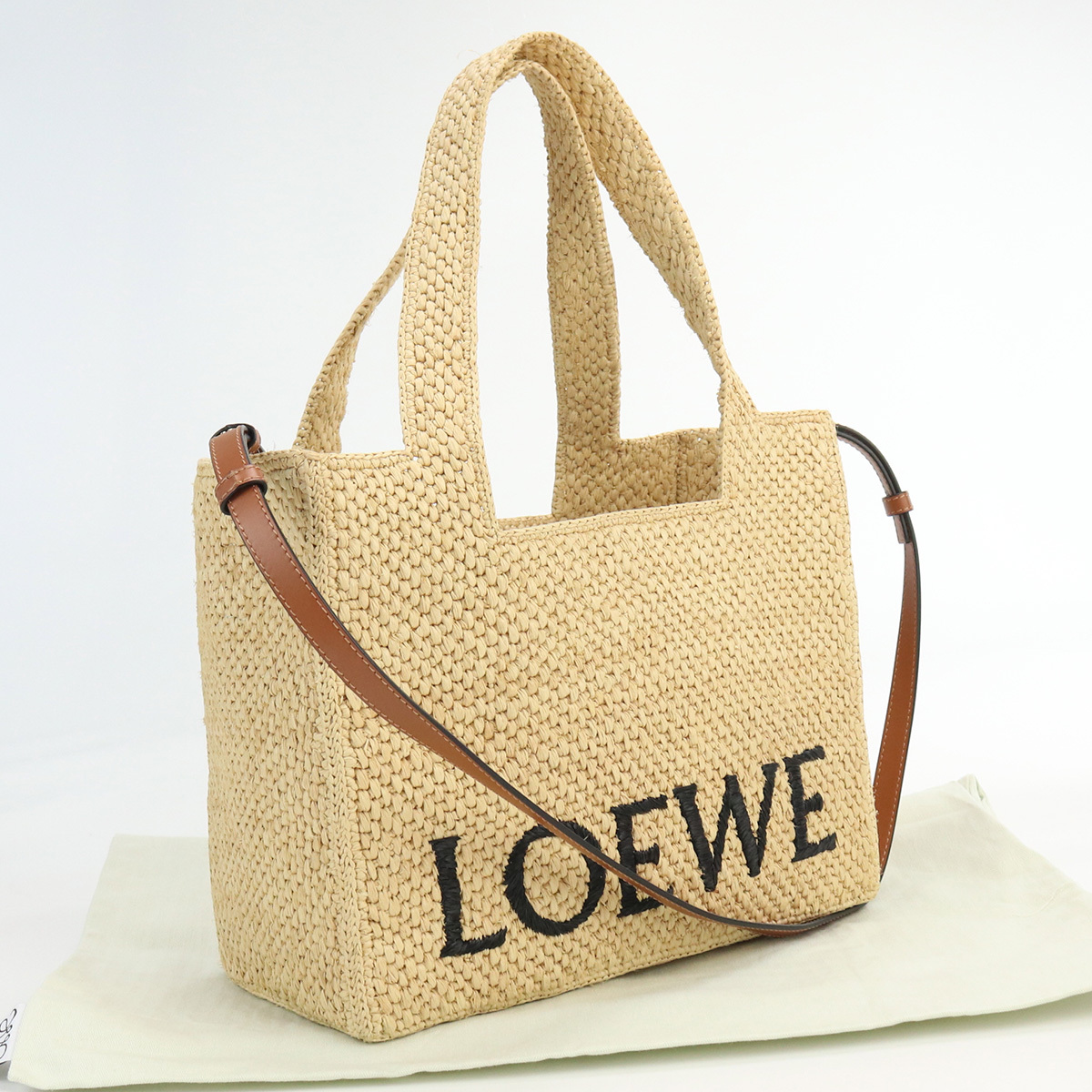 中古良品ロエベLOEWE フォン トート ミディアム ブランド カゴバッグ A685B61X05 ランク：A us-2 sm-01_画像1