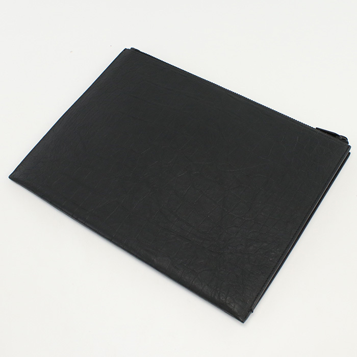  used beautiful goods sun rolan SAINT LAURENT clutch bag leather 453249 black group rank :S us-1 men's 