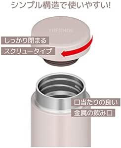 サーモス 水筒 真空断熱ケータイマグ 480ml ピンクグレージュ パーツが少なく洗いやすい しっかり閉まるスクリュータイプ 水滴_画像4