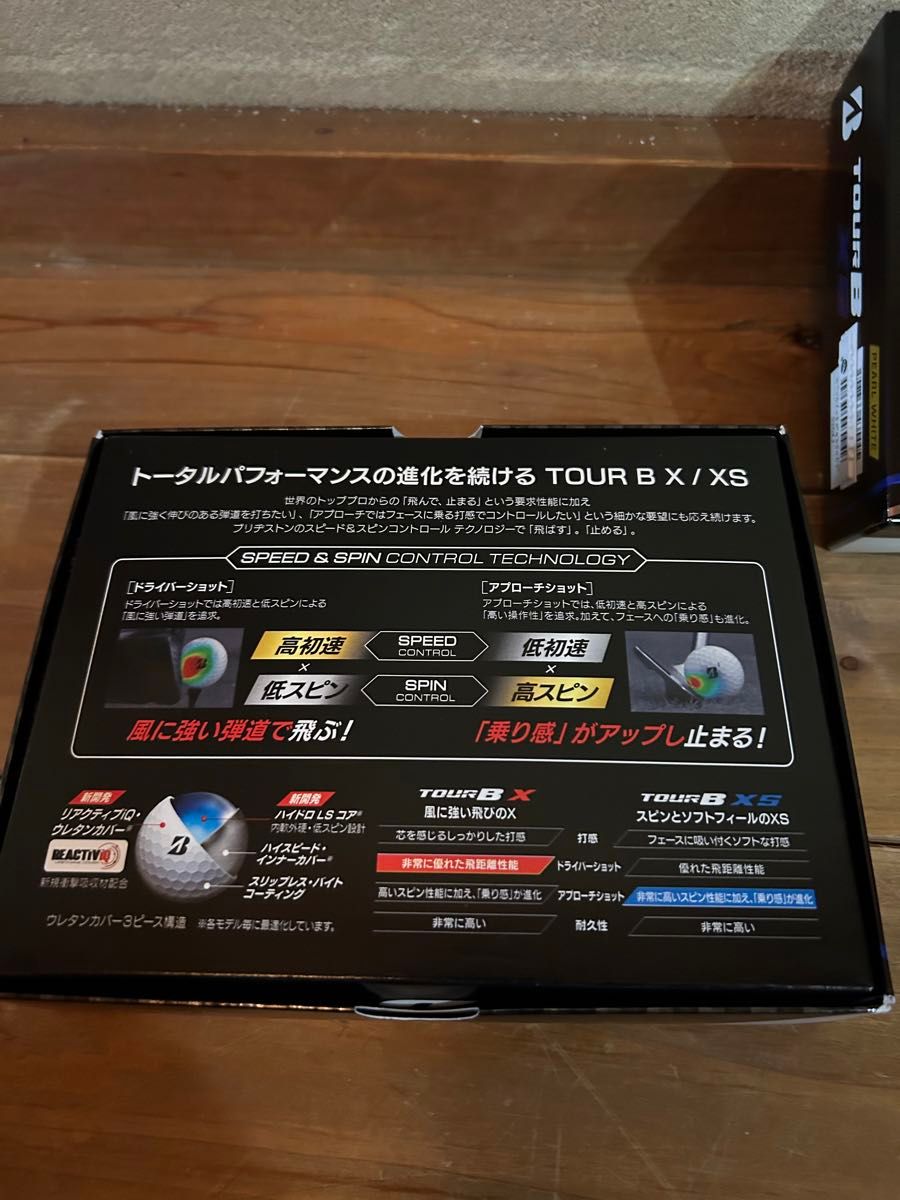 BRIDGESTONE TOUR BS ゴルフボール 2ダース XS  パールホワイト ブリヂストン ツアー　ブリジストン