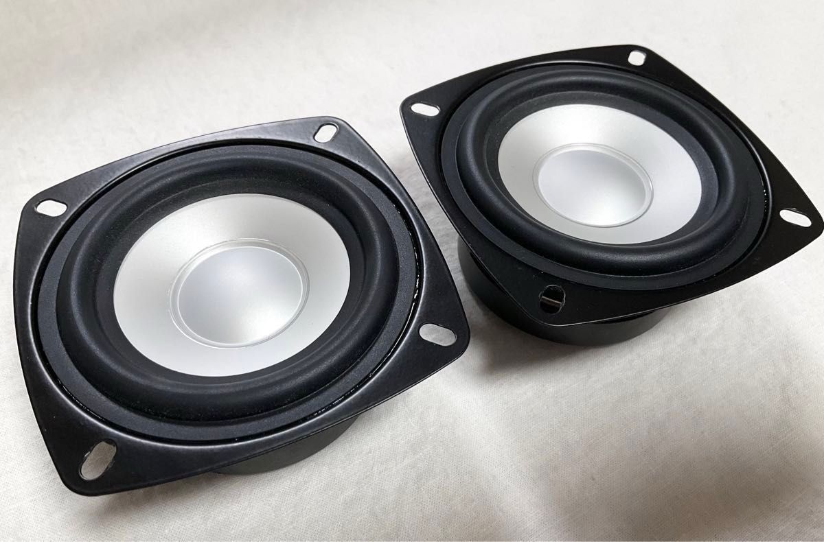 FOSTEX 8cm ウーハー PW80K ペア かんすぴ新品取り外し品 & M800 ペア 中古美品 メタルコーン フルレンジ