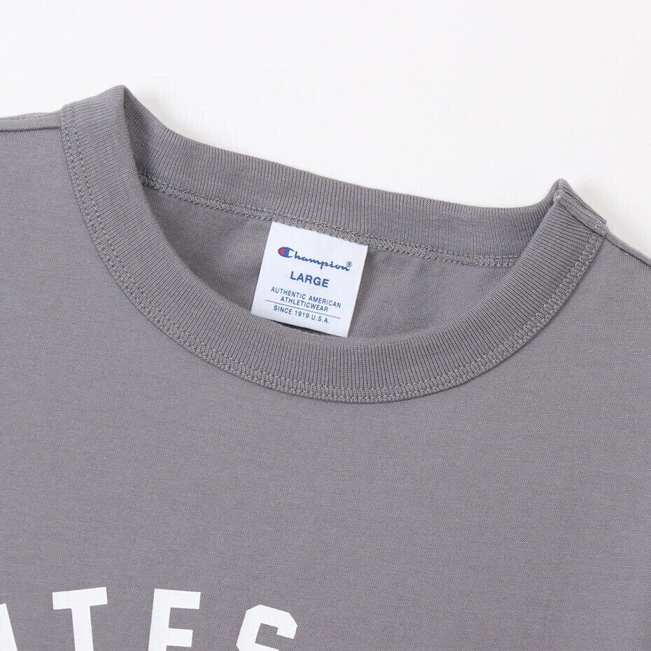 [ new goods unused ]Champion/ Champion dark gray rubber print T-shirt XL size 