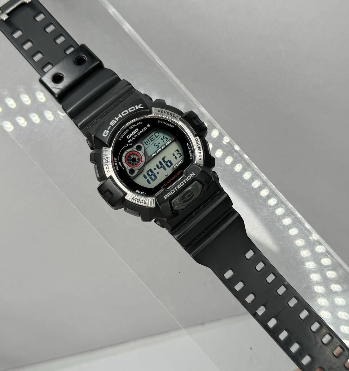 美品 G-SHOCK GW-8900-1JF タフソーラー 電波受信 電波ソーラー マルチバンド6 ビッグケース オール ブラック シルバー 反転液晶_画像10