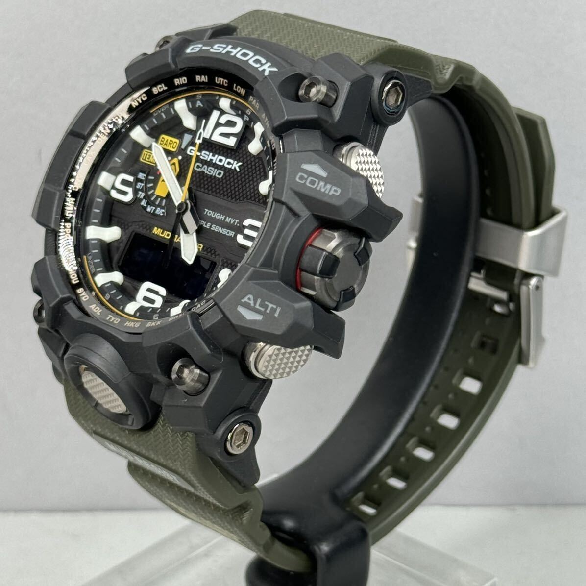 未使用同様 極美品 箱説タグ付G-SHOCK GWG-1000-1A3JF MUDMASTER タフソーラー電波受信 電波ソーラー マルチバンド6 トリプルセンサーの画像7