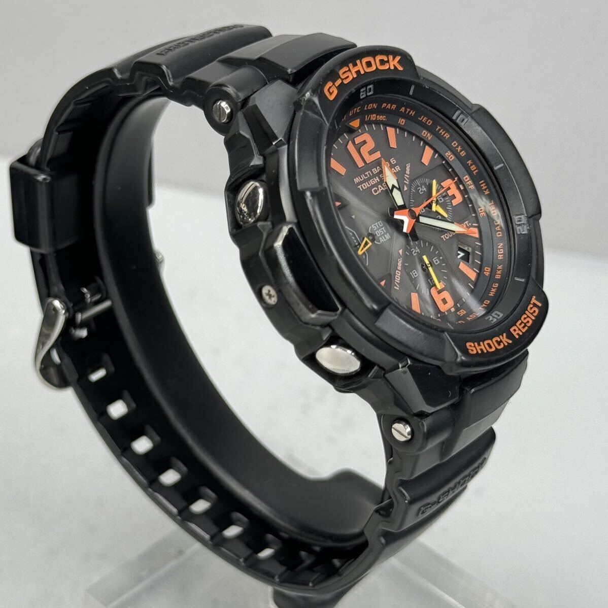 美品G-SHOCK GW-3000B-1AJF グラビティマスター スカイコックピット タフソーラー 電波受信 電波ソーラー マルチバンド6 ブラックの画像6