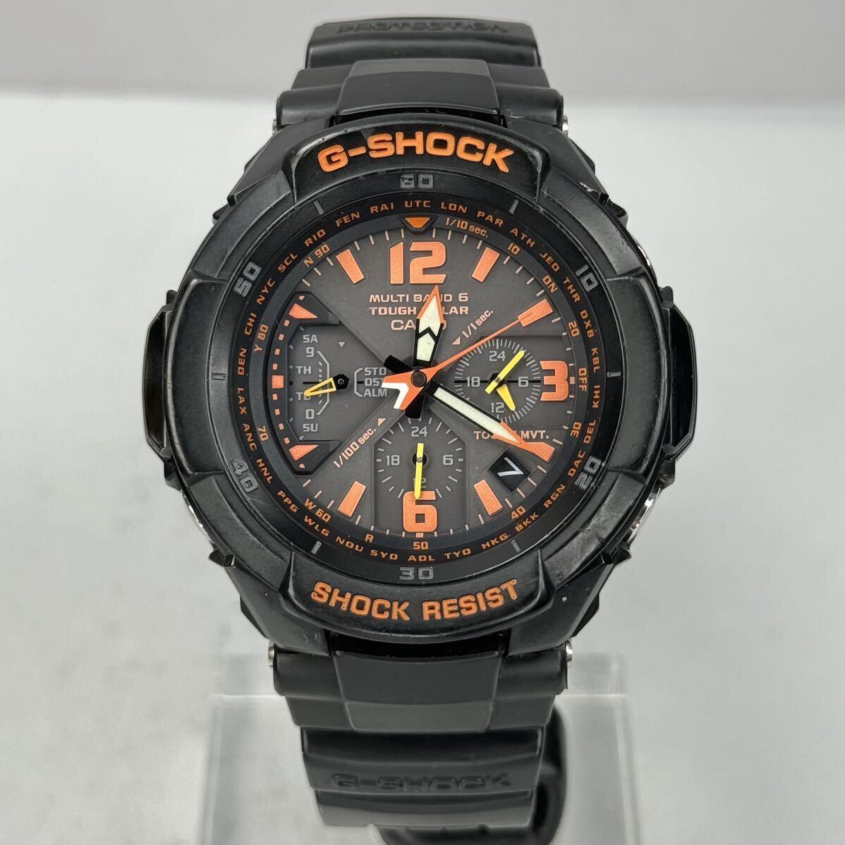 美品G-SHOCK GW-3000B-1AJF グラビティマスター スカイコックピット タフソーラー 電波受信 電波ソーラー マルチバンド6 ブラックの画像5