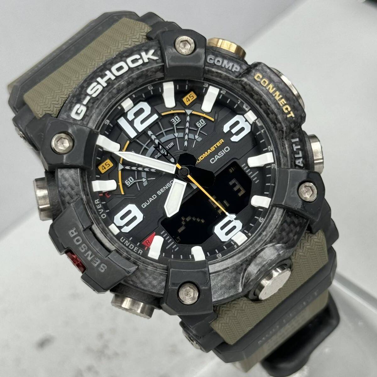 美品 G-SHOCK GG-B100-1A3JF MUDMASTEマッドマスター Bluetooth搭載 モバイルリンク カーボンコアガード ブラック 反転液晶 アナデジの画像2