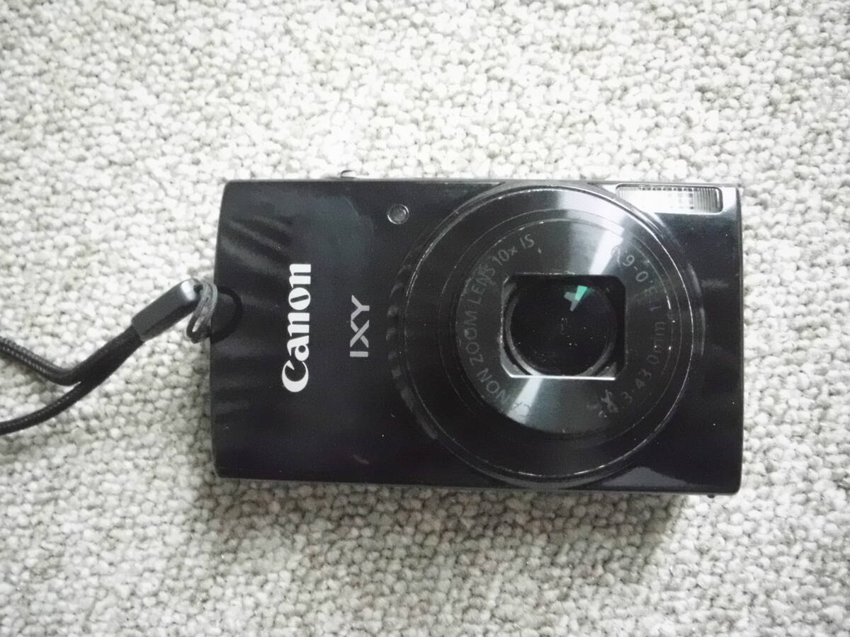 【中古】Canon コンパクト デジタルカメラ IXY 190 ブラック 充電器 セット ◆ キャノン イクシ デジタル コンデジ【難あり】_画像3