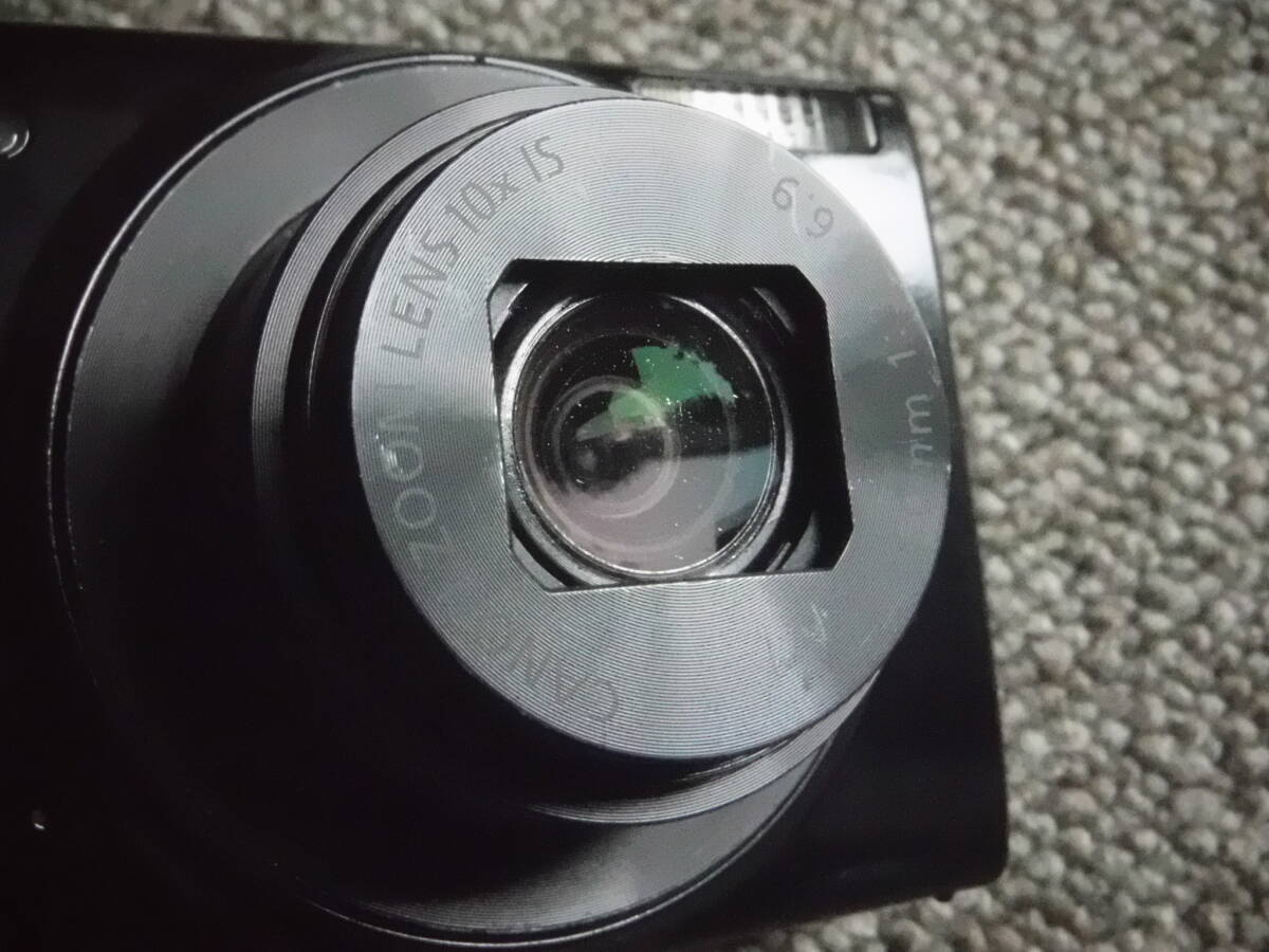 【中古】Canon コンパクト デジタルカメラ IXY 190 ブラック 充電器 セット ◆ キャノン イクシ デジタル コンデジ【難あり】_画像7