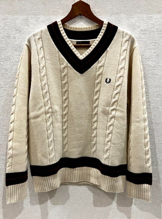 FRED PERRY チルデンニット チルデンセーター サイズL_画像1