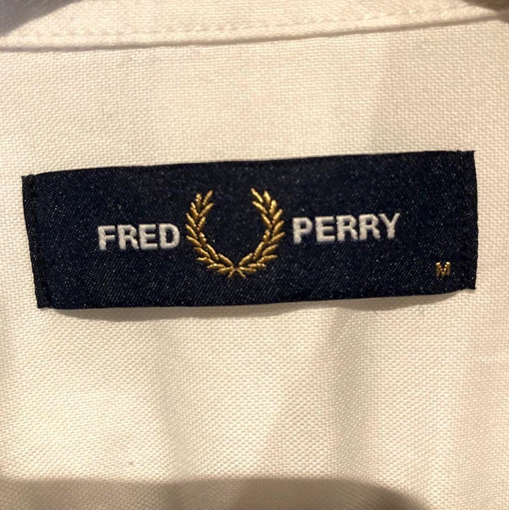 FRED PERRY ボタンダウン オックスフォード 長袖シャツ ロゴ刺繍 フレッドペリー_画像5