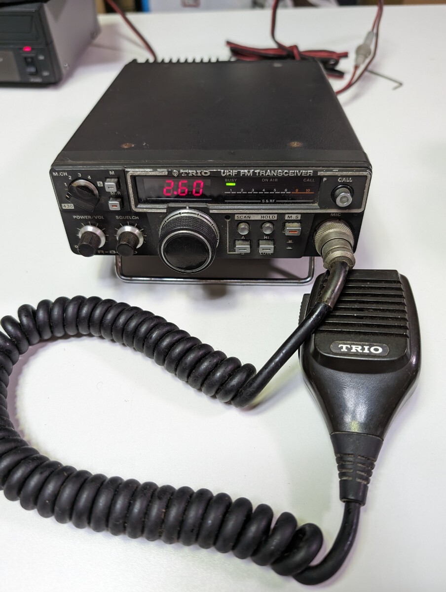 TRIO(KENWOOD) Trio TR-8400 UHF/430MH радиолюбительская связь машина оригинальный Mike /MC-34? электризация проверка 